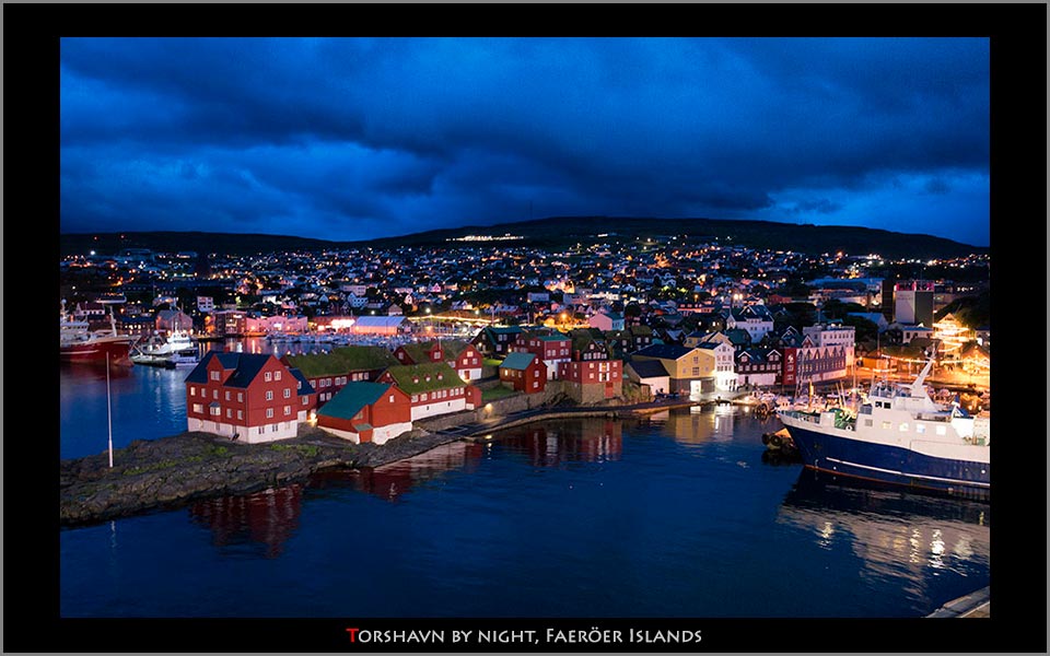 Torshavn by night