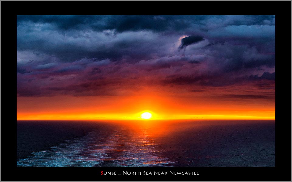 Sunset from North Sea Newcastle
