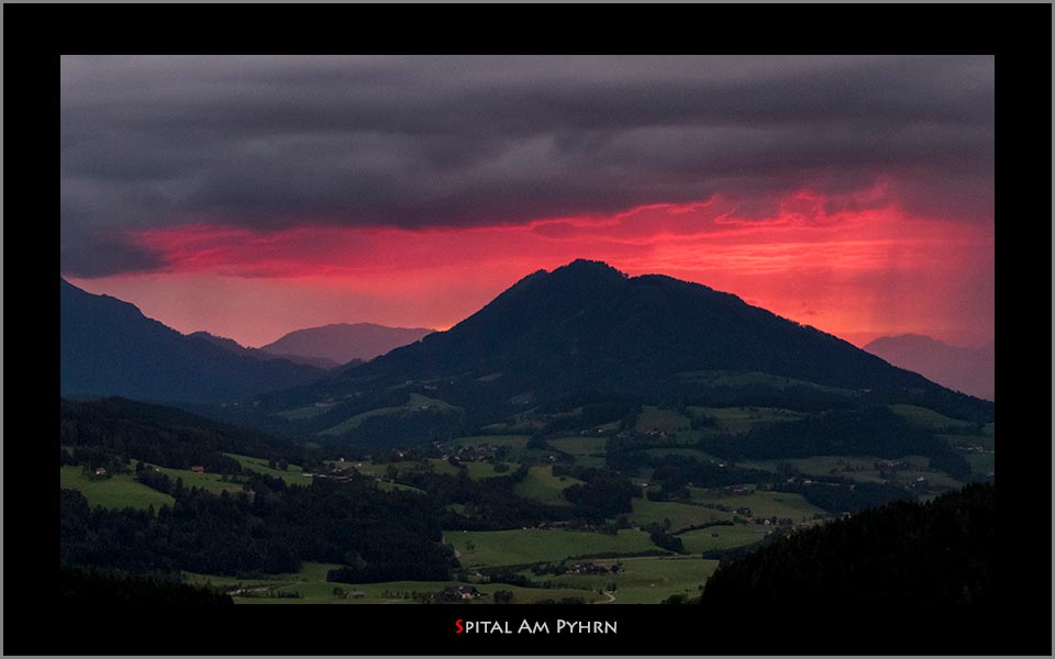 Sunset Spital am Pyhrn